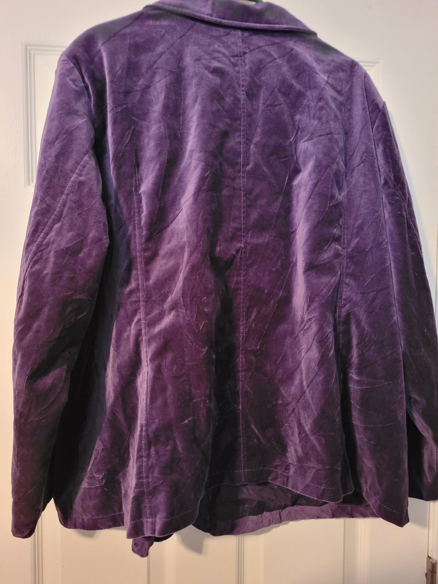 Purple Velvet Blazer
