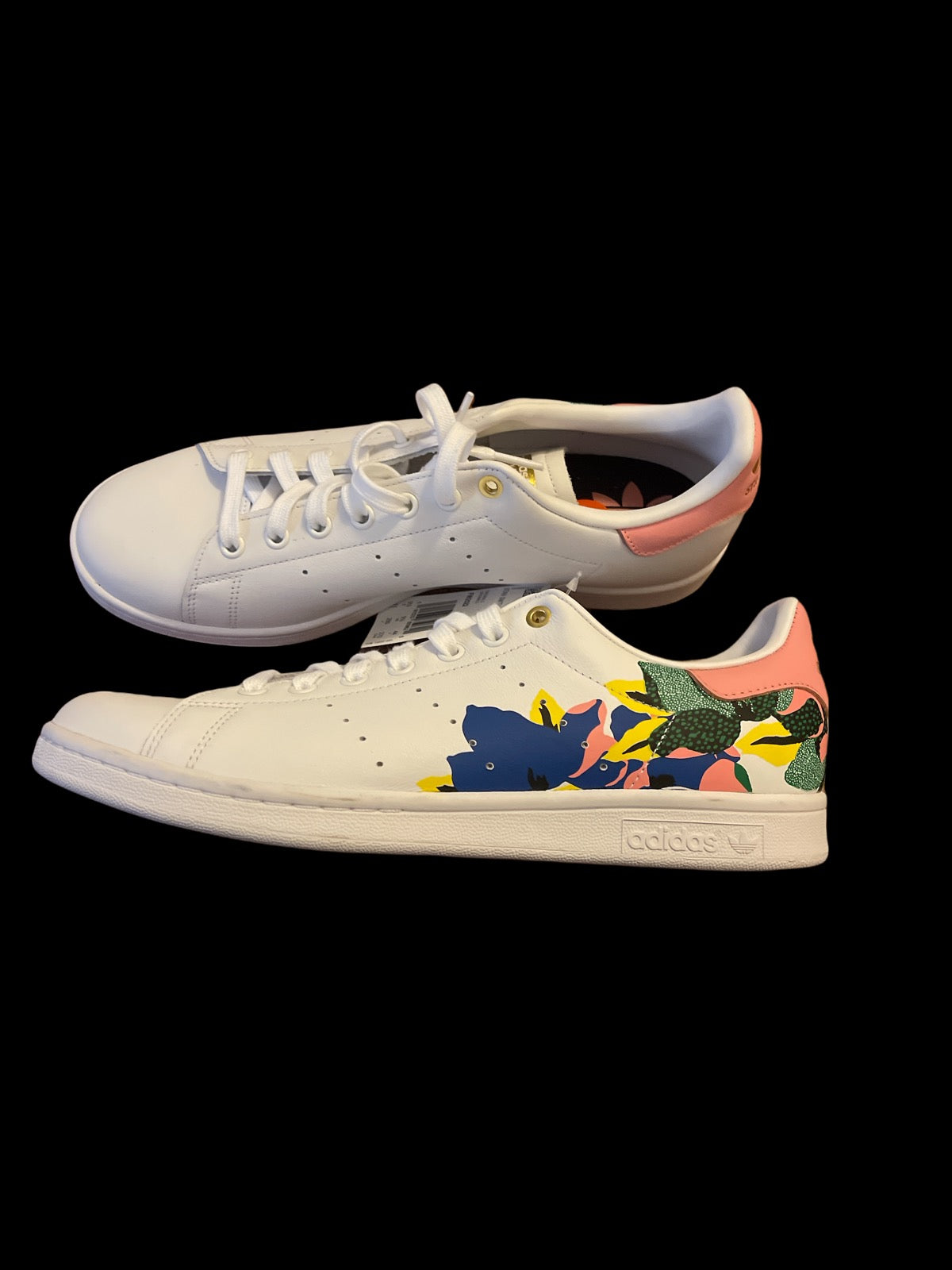 Sneakers with Abstract Floral Design Women's Size 11