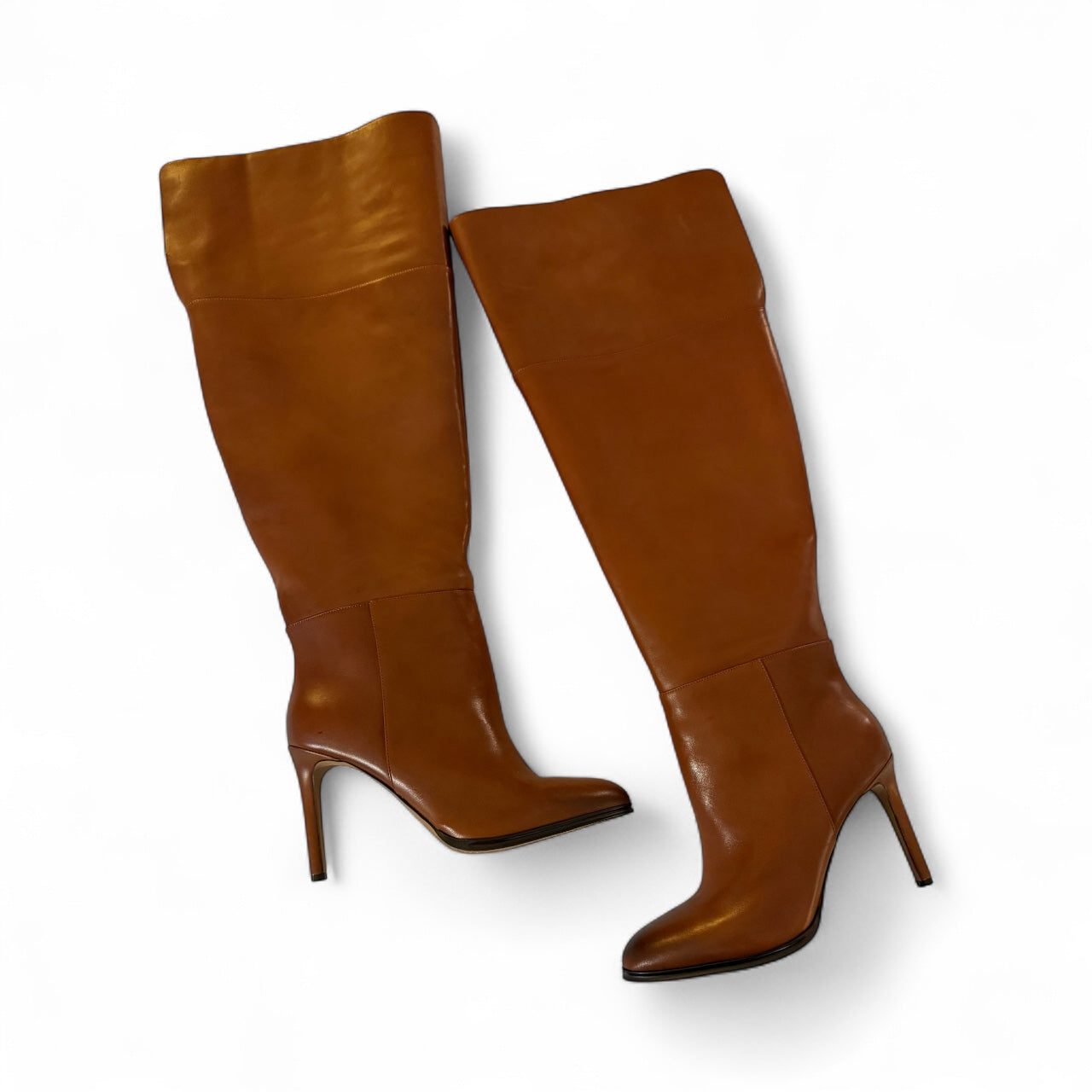 Vince Camuto Wide Calf Cognac Leather Boots