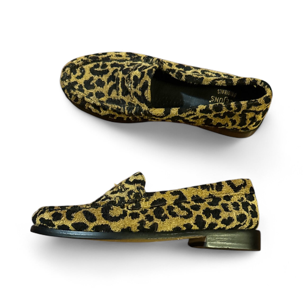 G.H. Bass Animal Print Penny Loafers