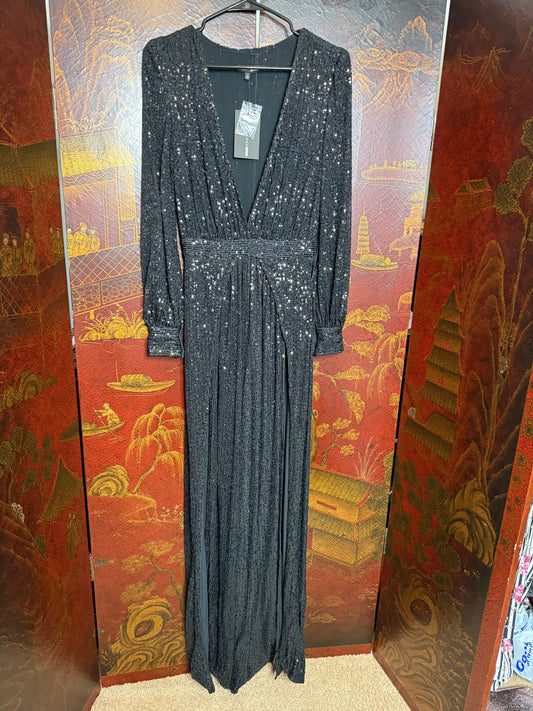 Sexy Black Sequin Jumpsuit