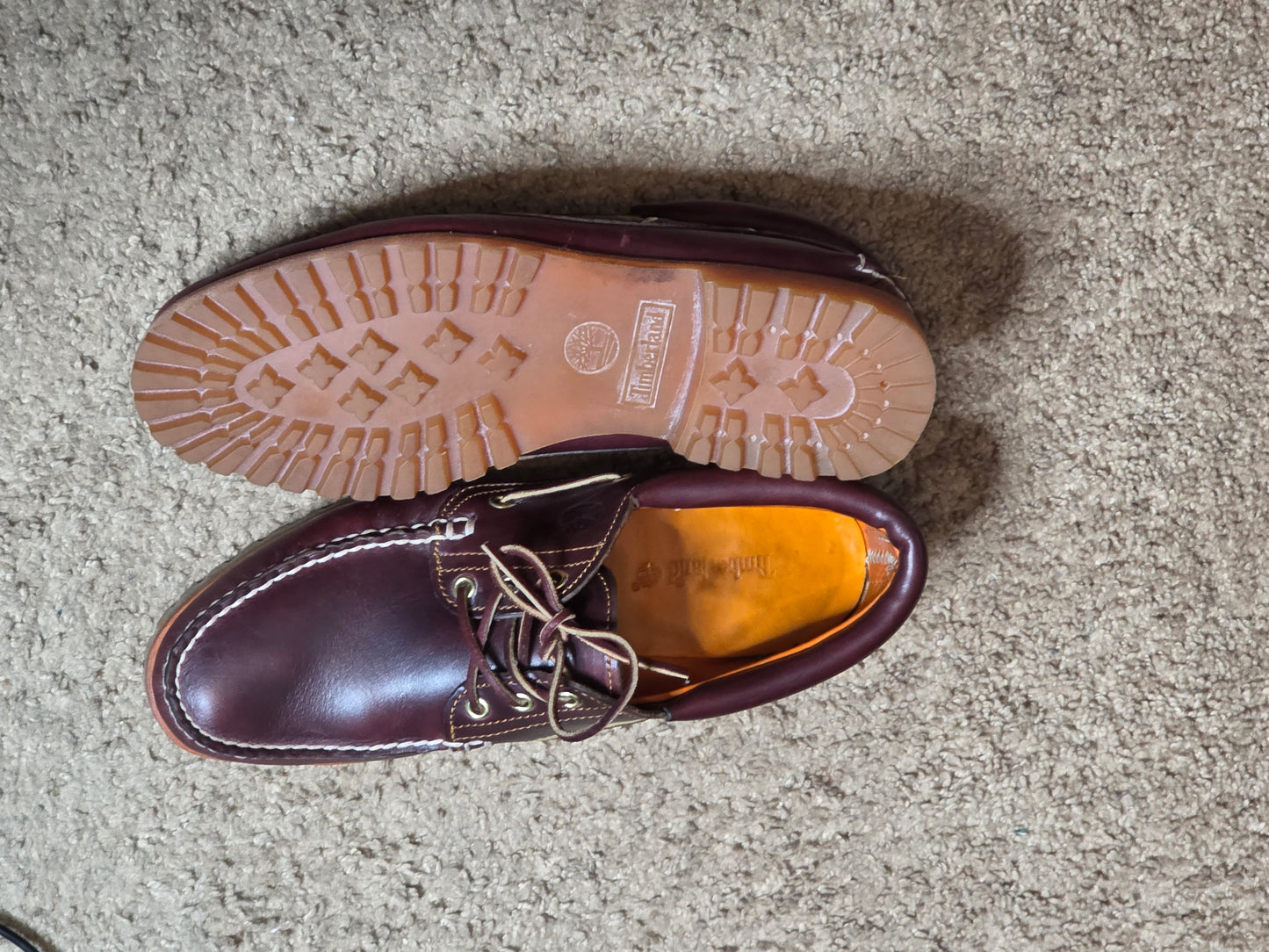 Classic Brown Leather Boat Shoes Size 11M (Men's Shoe)