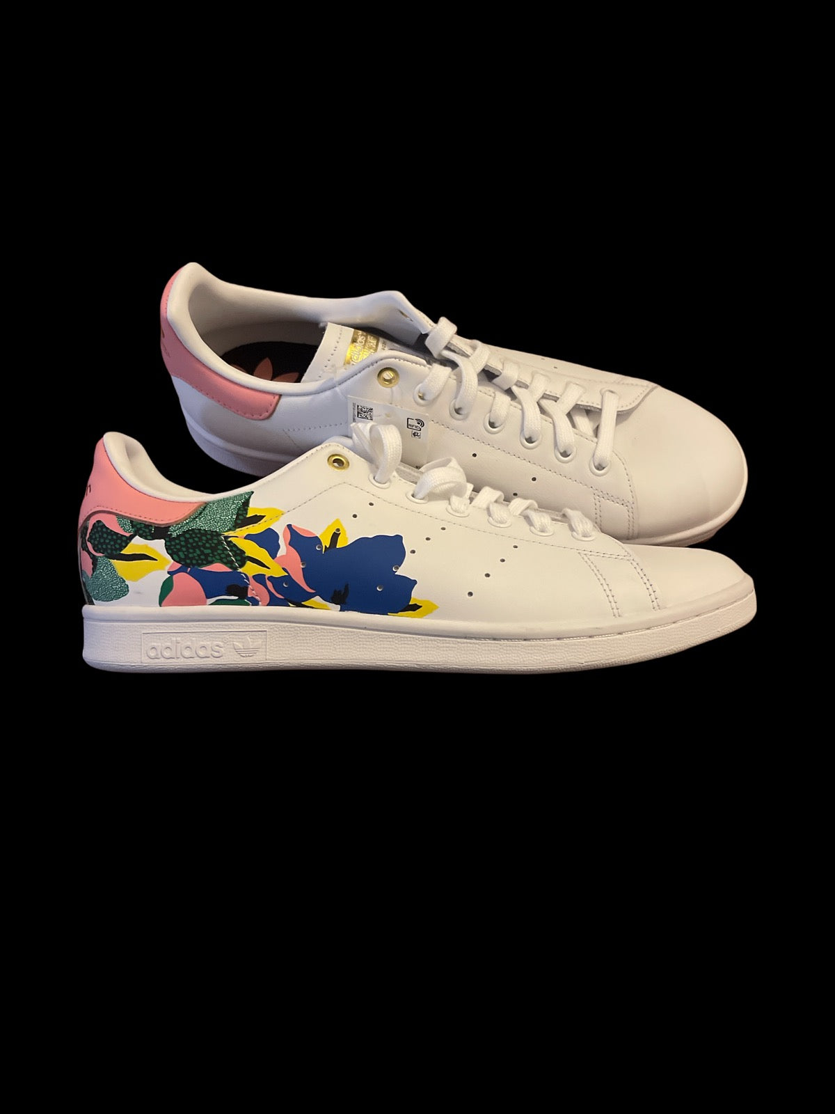 Sneakers with Abstract Floral Design Women's Size 11